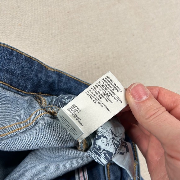 Pilcro Anthropologies Jeans‎ Womens 32 High Rise Denim Legging Jorts Button Fly - Picture 7 of 12